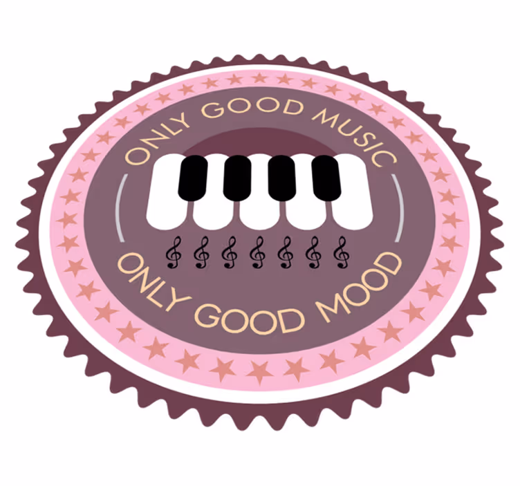 Musical Mood Enhancer quote rug - TenStickers