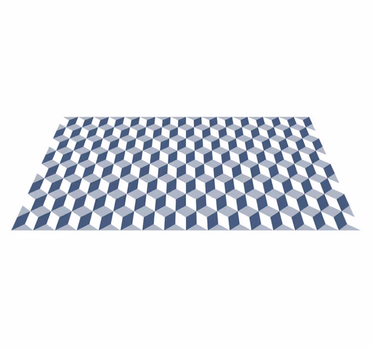 Cubical Pattern geometric rug - TenStickers