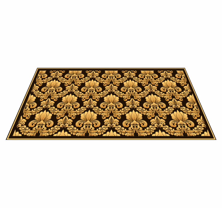 Baroque Ornamentation texture rug - TenStickers