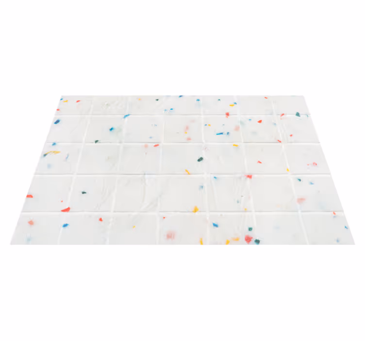 Tile carpet with terrazzo tile design - TenStickers