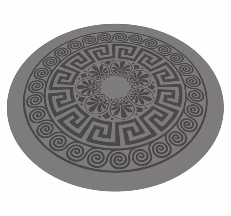 Mandala rug with mandala-inspired design - TenStickers