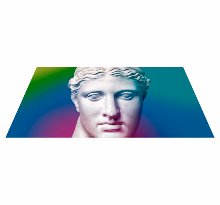 Sculptural Gradient minimalistic rug - TenStickers