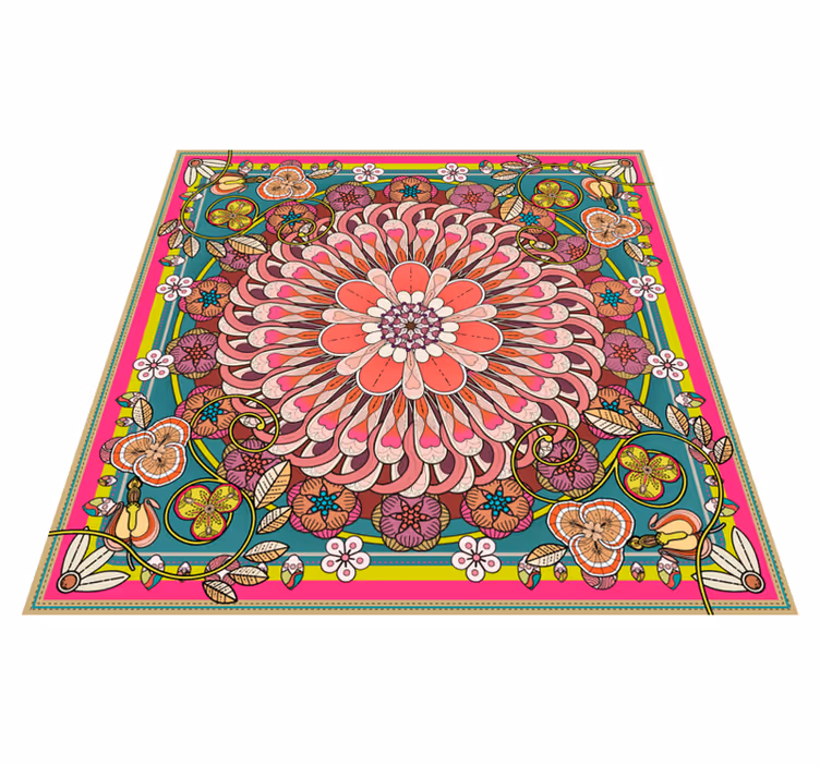 Geometric colorful mandalas geometric rugs - TenStickers