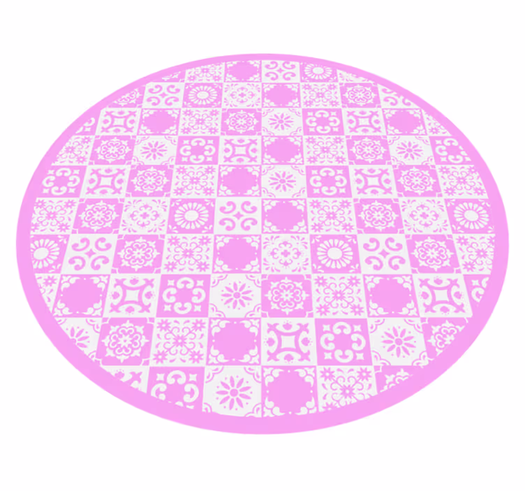 Mandala rug inspired by circular designs - TenStickers