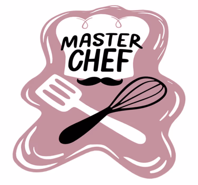 Master Chef Emblem kitchen mat - TenStickers