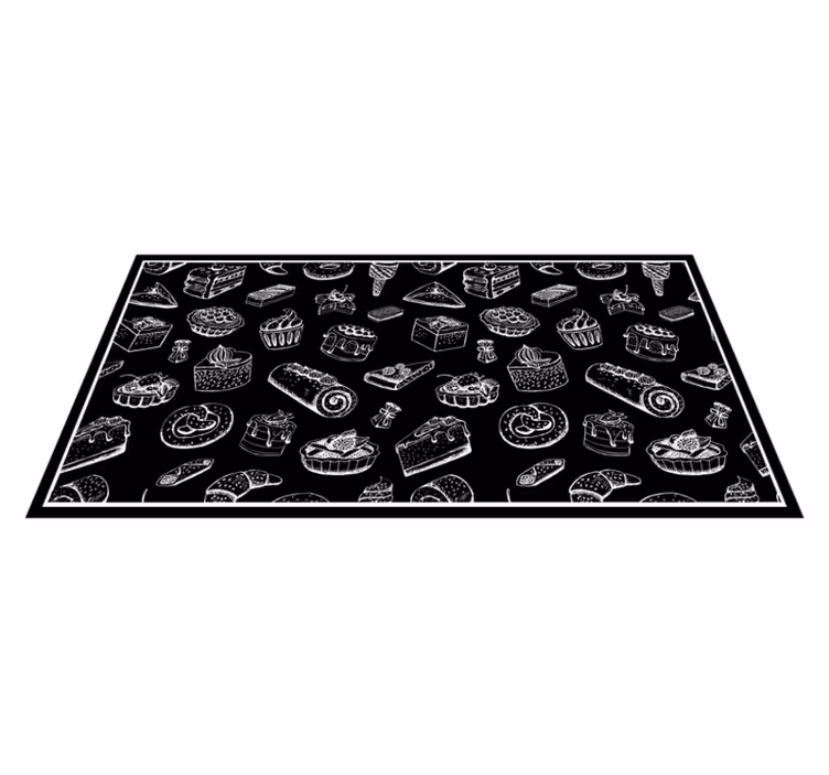 Confectionery Sketches kids rug - TenStickers