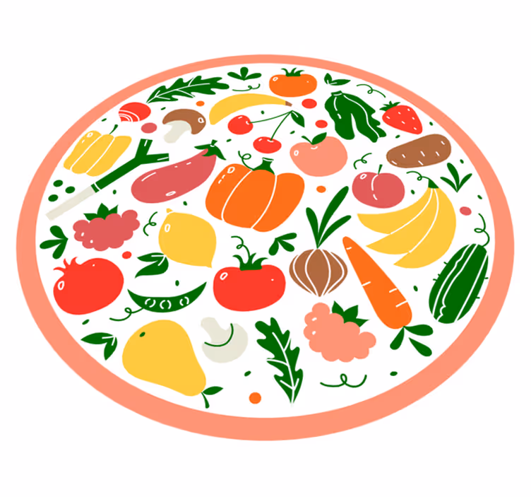 Colorful Fruit Motif floral rug - TenStickers