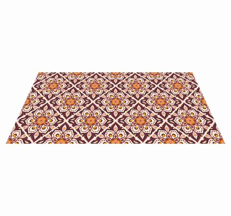Mosaic rug with mandala mosaic pattern - TenStickers