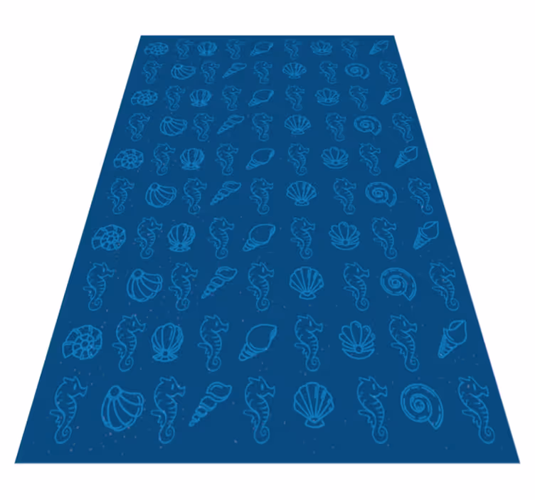 Marine Motifs Illustration animal mat - TenStickers