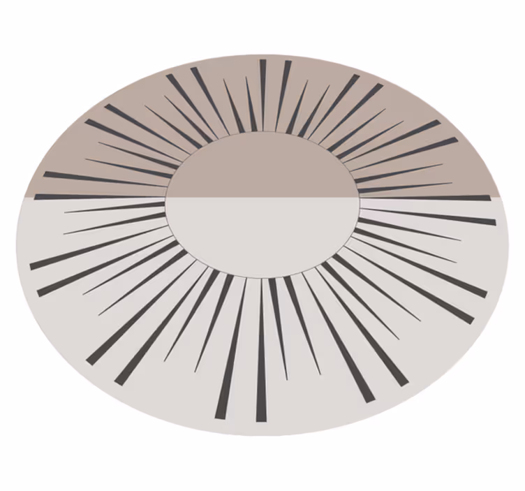Beige sun watch mosaic floor tiles - TenStickers