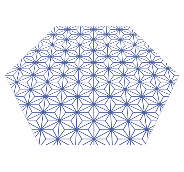 Geometric rug with star patterns - TenStickers
