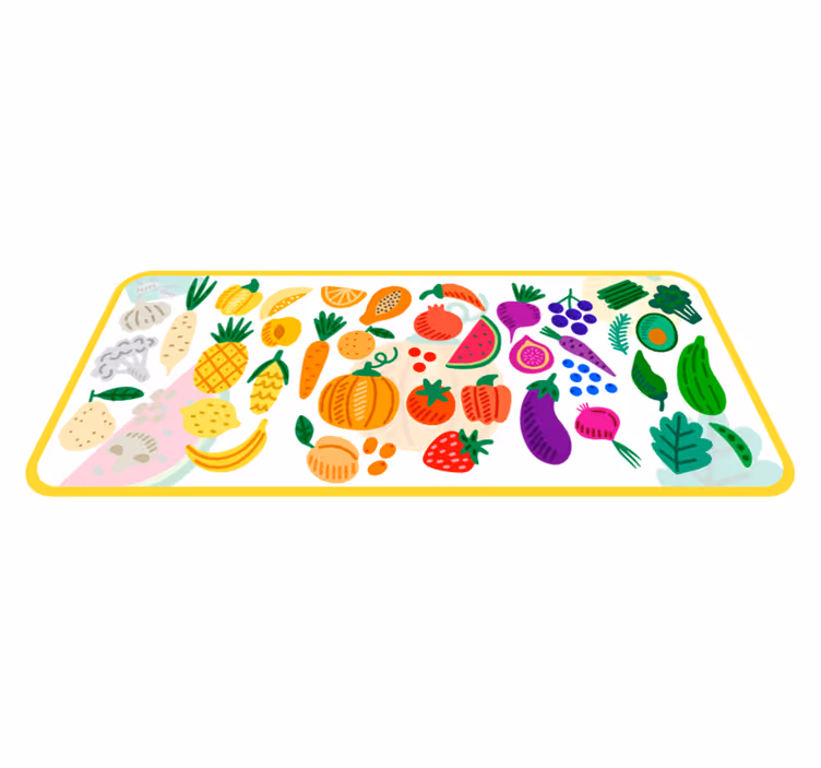 Healthy diet  kitchen vinyl rug - TenStickers