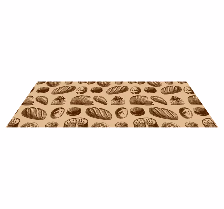 Baked Goods Elegance stone effect rug - TenStickers