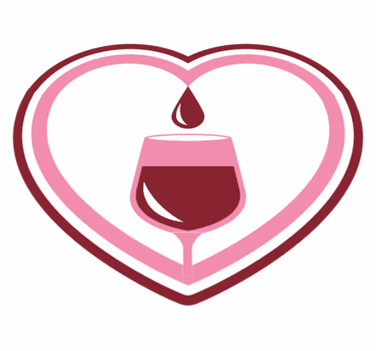 Romantic Wine Emblem event carpet - TenStickers