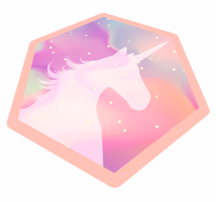 Mythical Unicorn nursery rug - TenStickers