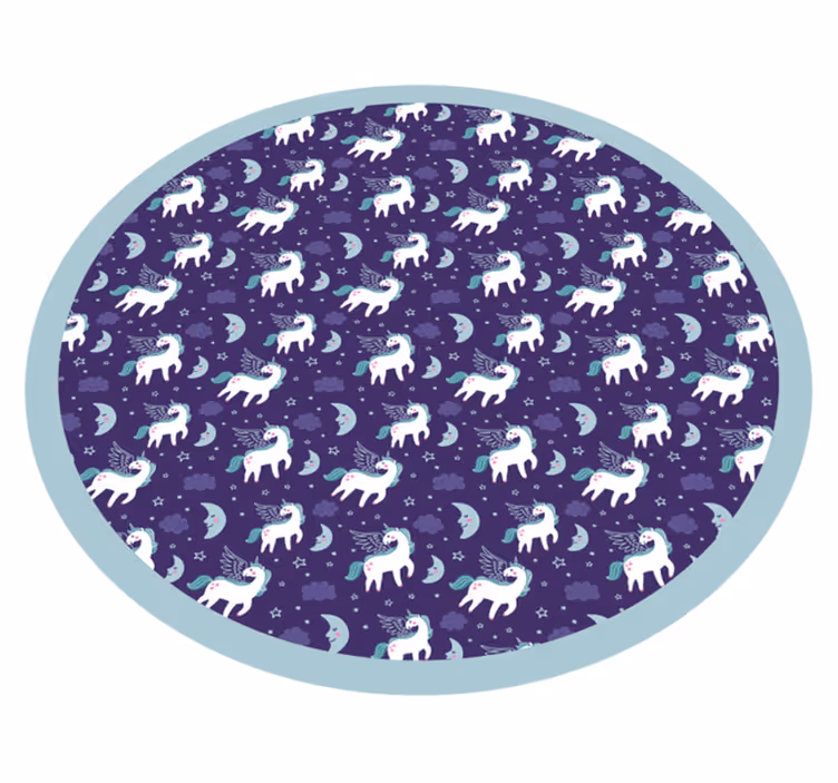 Polar Bear Circle kids rug - TenStickers