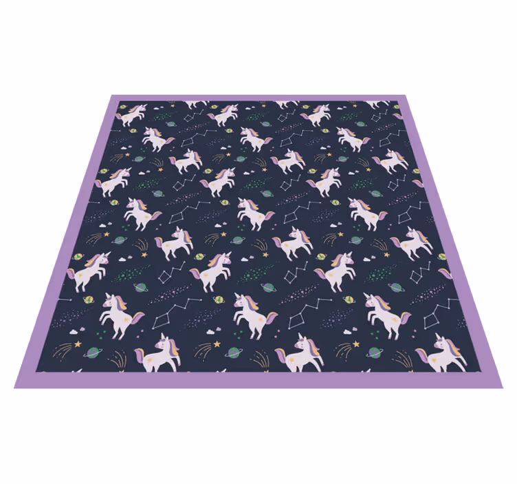 Unicorn Fantasy Playtime kids carpet - TenStickers