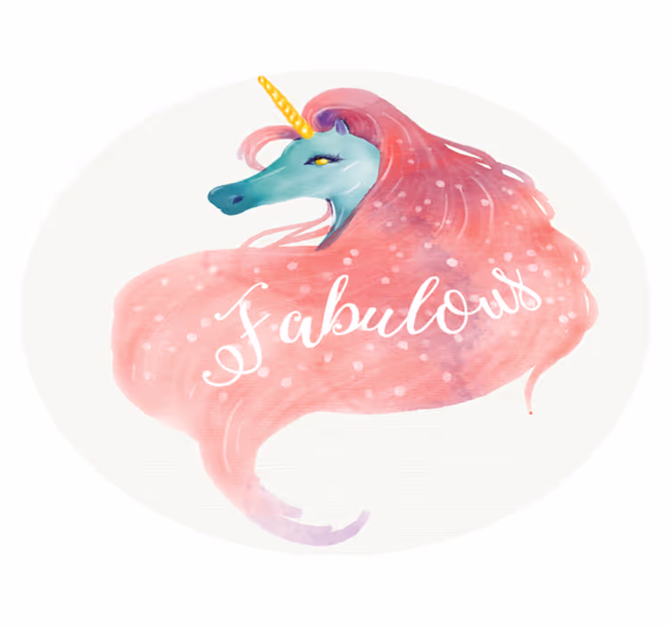 water color unicorn background - TenStickers