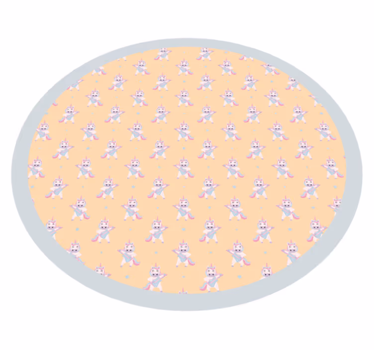 Bunny Roundel nursery rug - TenStickers