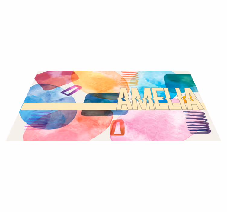 Customized Name custom floor mat - TenStickers