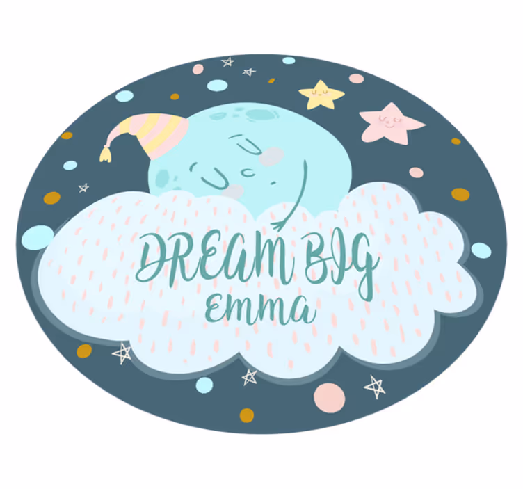 Dreamy Moonlight custom floor mat - TenStickers