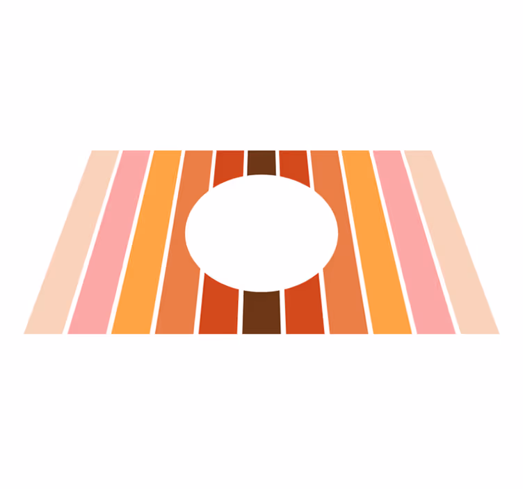 Stripes rug with geometric stripes design - TenStickers