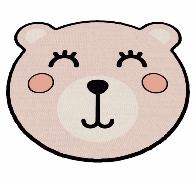 Bear Character Piece kids carpet - TenStickers