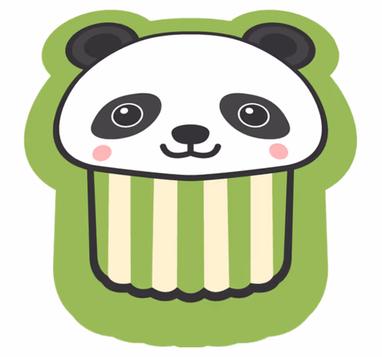 Panda Cub Design nursery rug - TenStickers