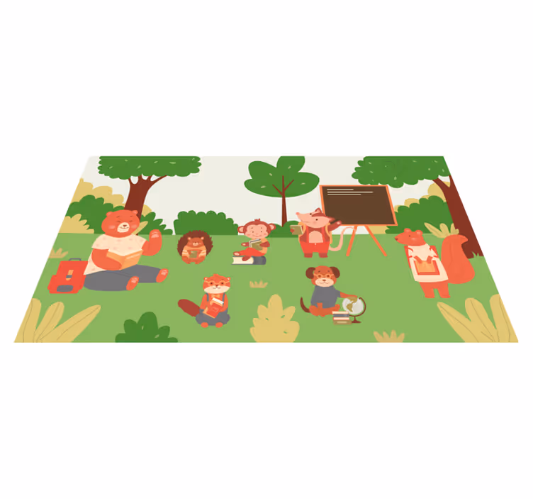 Jungle Classroom kids carpet - TenStickers