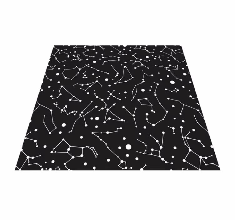 Constellation Theme star rug - TenStickers