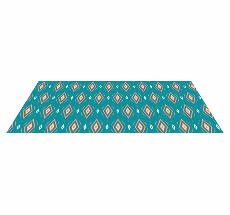 Geometric rug geometric pattern runner - TenStickers
