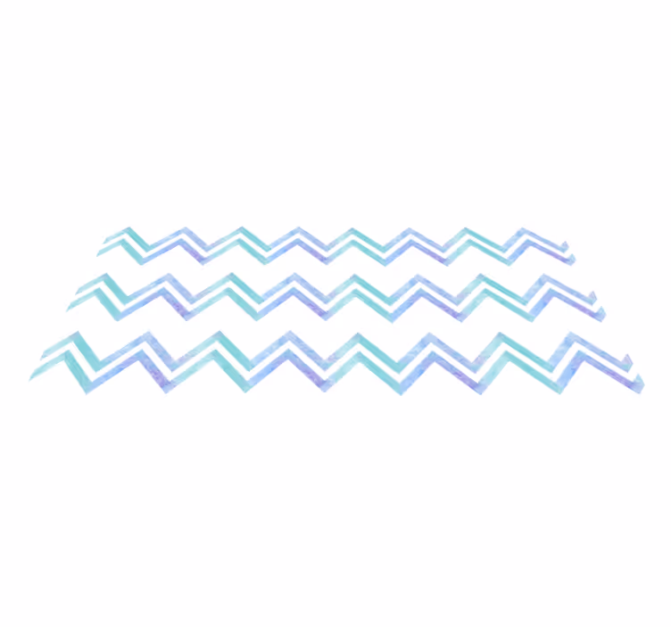 Zigzag Patterned Harmony geometric rug - TenStickers