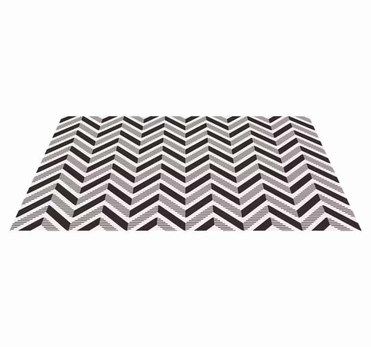 Chevron Intrigue geometric rug - TenStickers