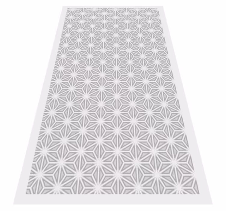 Geometric rug with geometric pattern accent - TenStickers