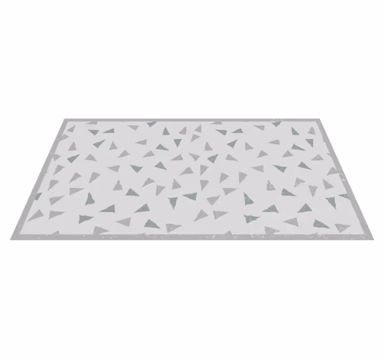 Geometric rug with triangular elements - TenStickers