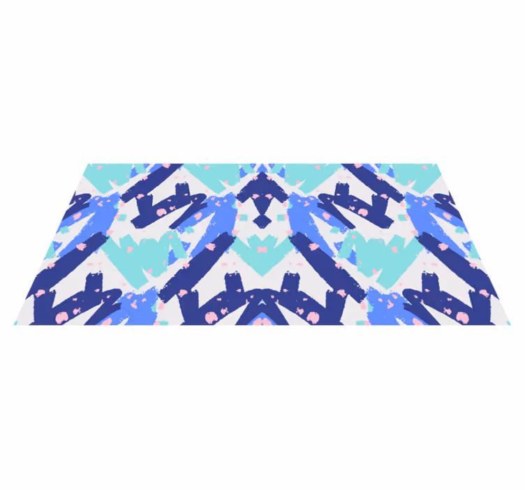 Abstract Camouflage Pattern living room rug - TenStickers