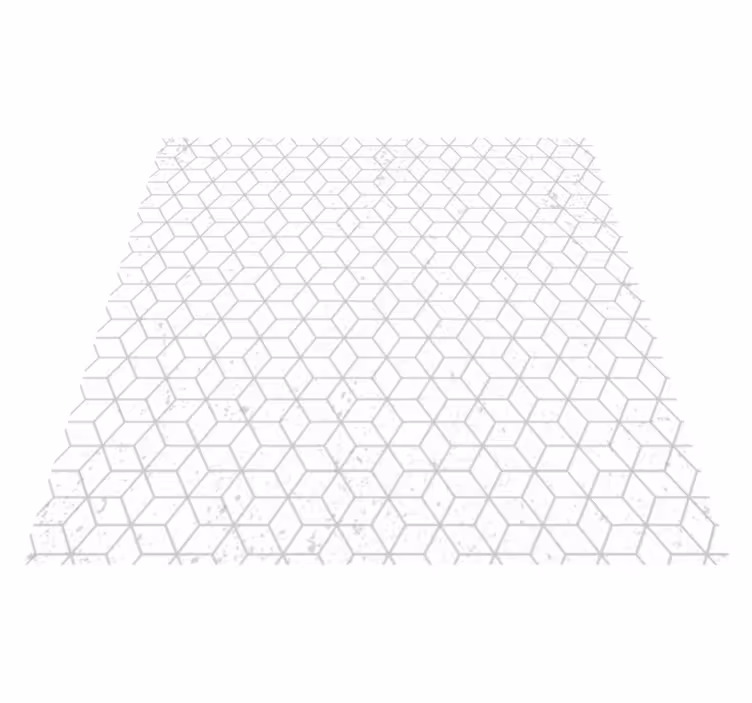 Geometric rug geometric cube illusion - TenStickers