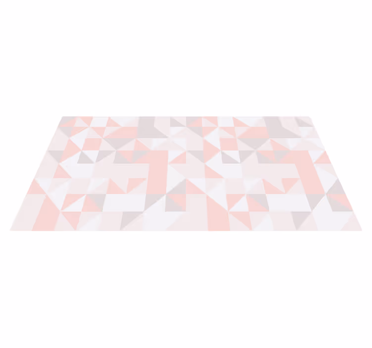 Geometric rug in soft pastel colors - TenStickers