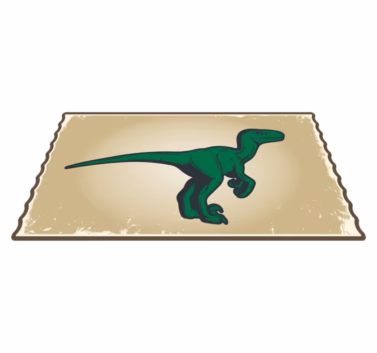 Dinosaur T-Rex character kids rug - TenStickers