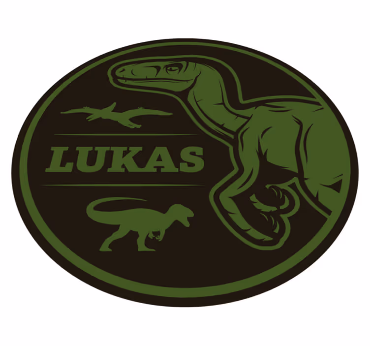 Personalized Dinosaur custom floor mat - TenStickers