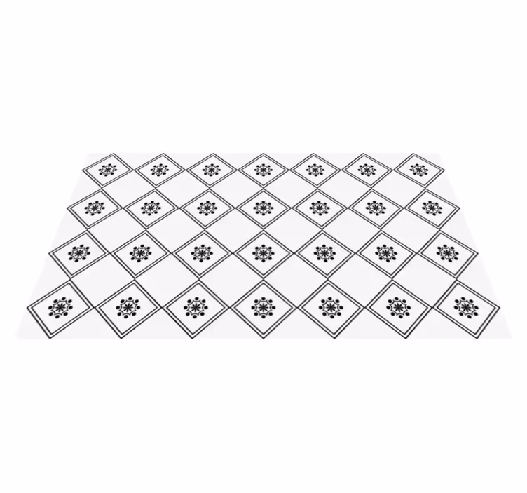 Zeus tile modern vinyl rugs - TenStickers