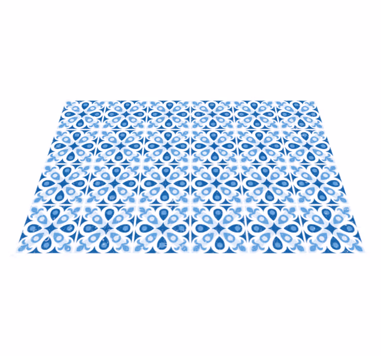 Waterhouse blue vinyl rug - TenStickers