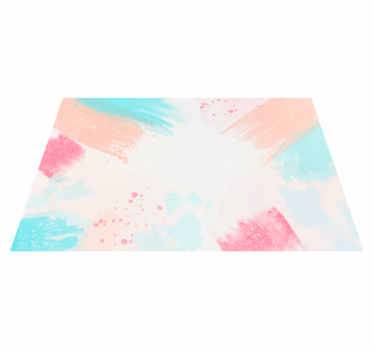 Abstract Color Splash minimalistic rug - TenStickers