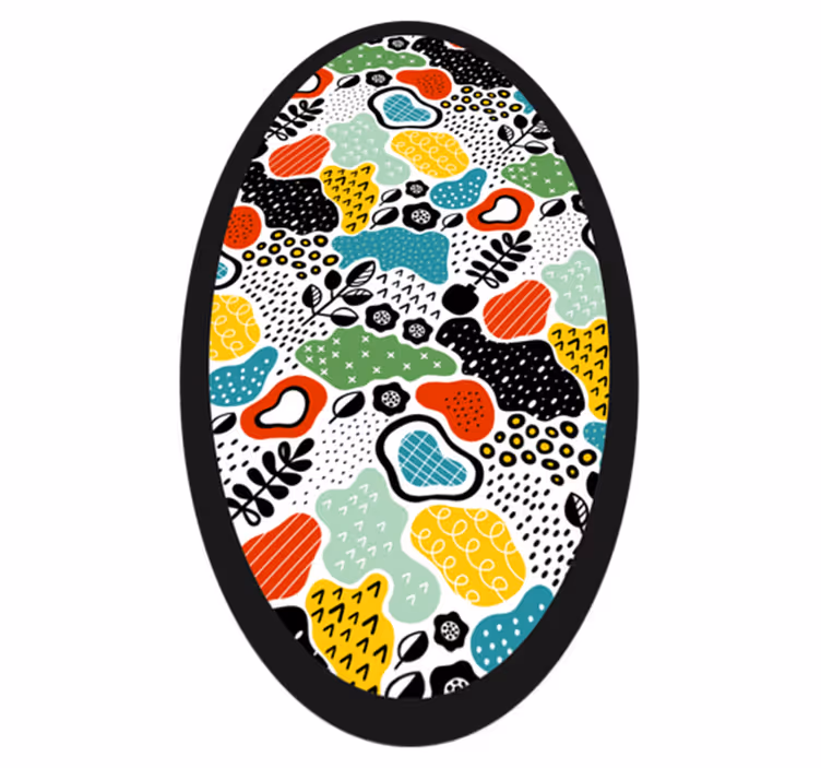 Vibrant Nature Motif nature rug - TenStickers
