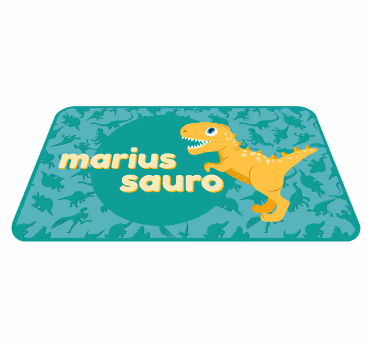 Dinosaur Personalized kids carpet - TenStickers