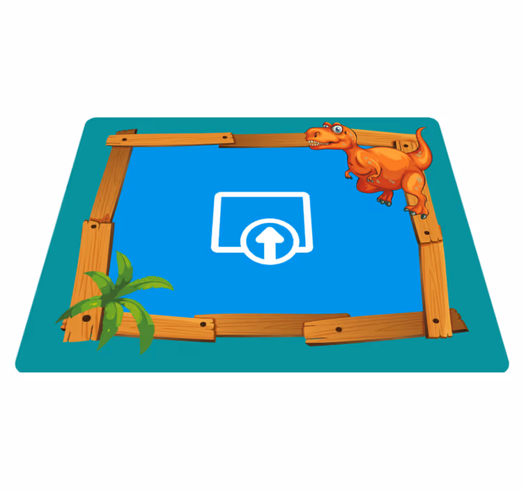 Customizable Dinosaur kids carpet - TenStickers
