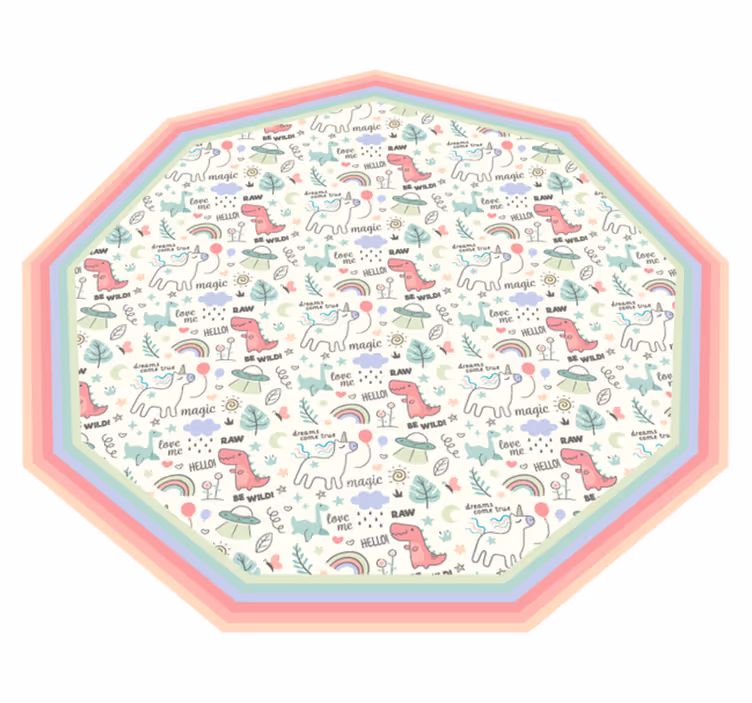 Playful Alphabet Motif kids carpet - TenStickers