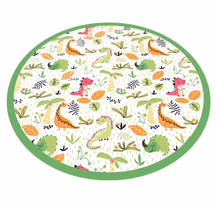 Safari Adventure Circle kids rug - TenStickers