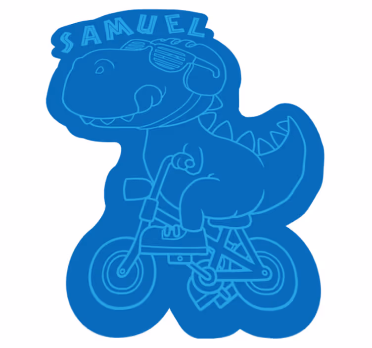 Customizable Dino custom floor mat - TenStickers