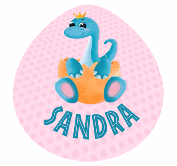 Personalized Dinosaur Artwork custom floor mat - TenStickers